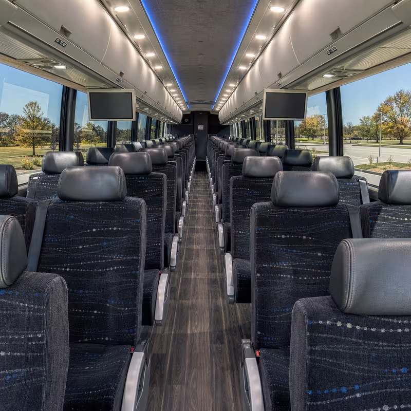 40-56 Passenger Charter Bus Interior