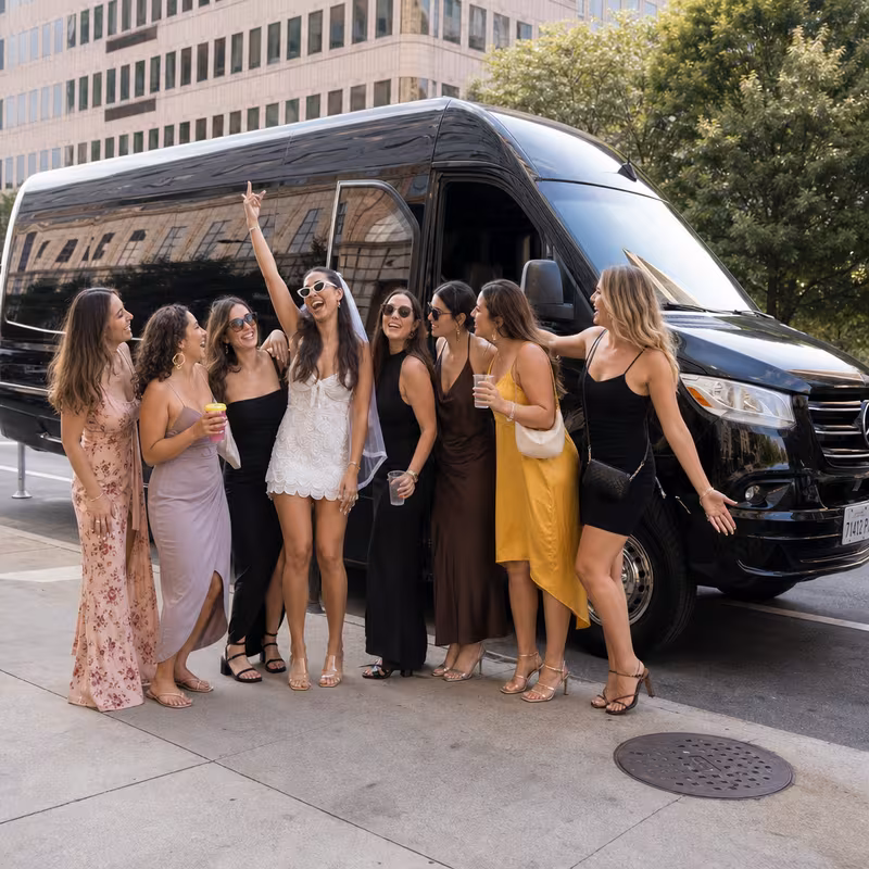 Washington Bachelor & Bachelorette Transportation fleet vehicle