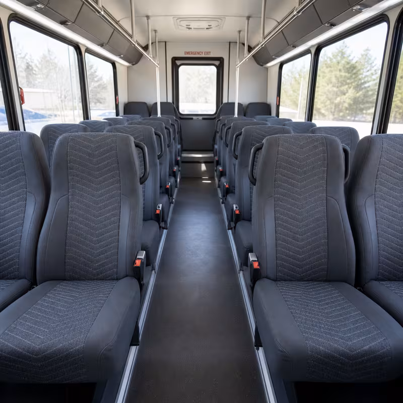 15-35 Passenger Minibus Interior