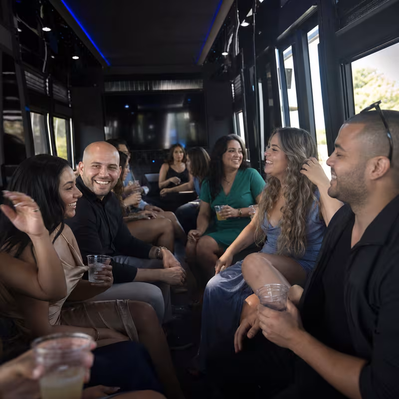 Black Mercedes Sprinter van staged for an Washington Private Event Transportation group