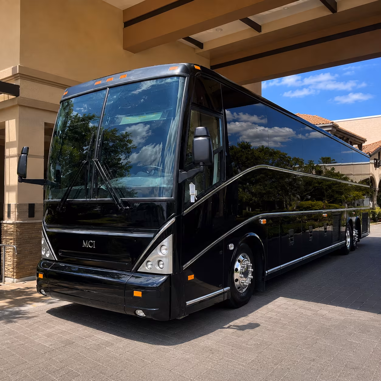Washington Airport Shuttle & Transportation party bus exterior