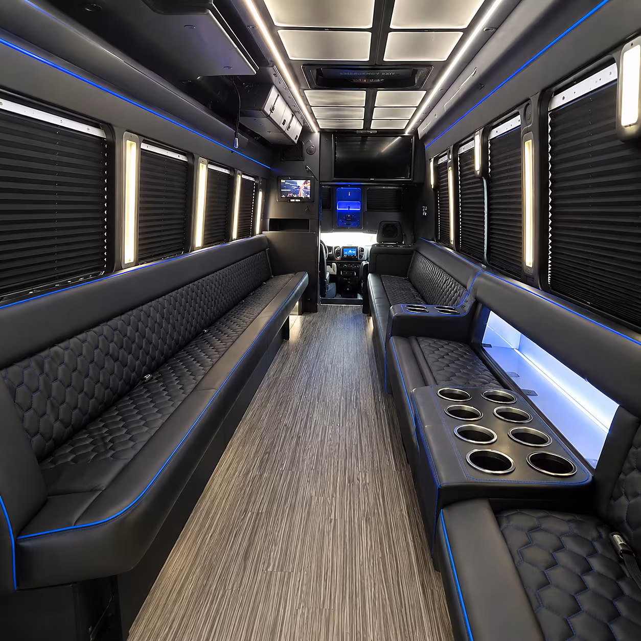 Washington Concert & Music Festival Transportation party bus interior