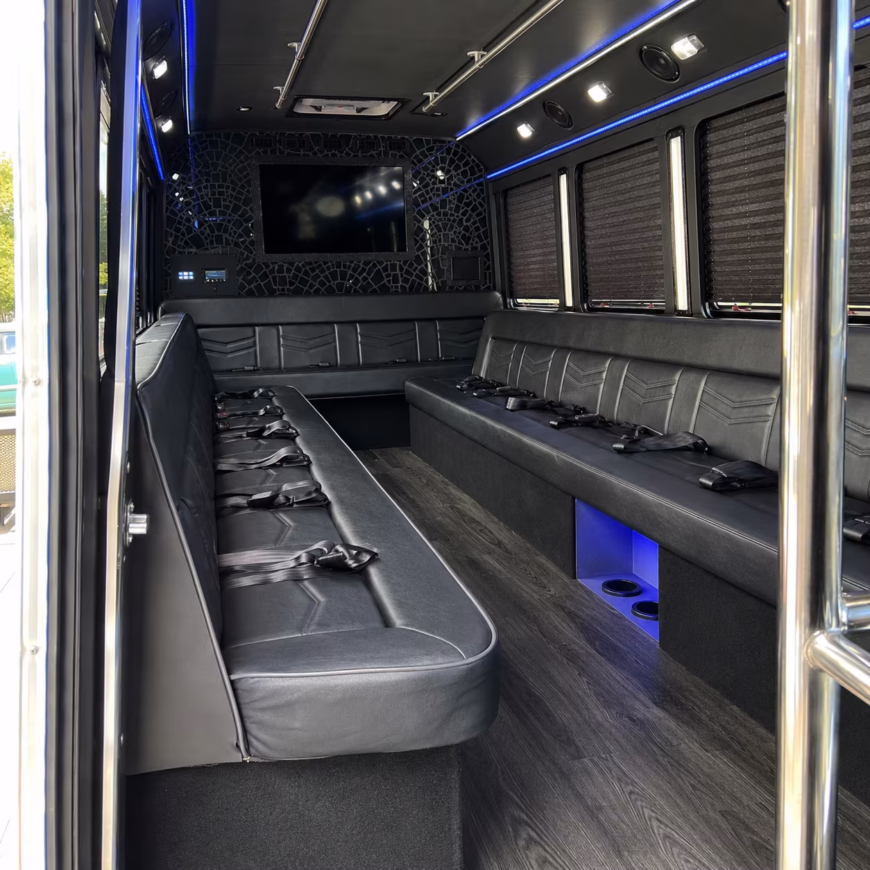 Washington Private Event Transportation party bus exterior