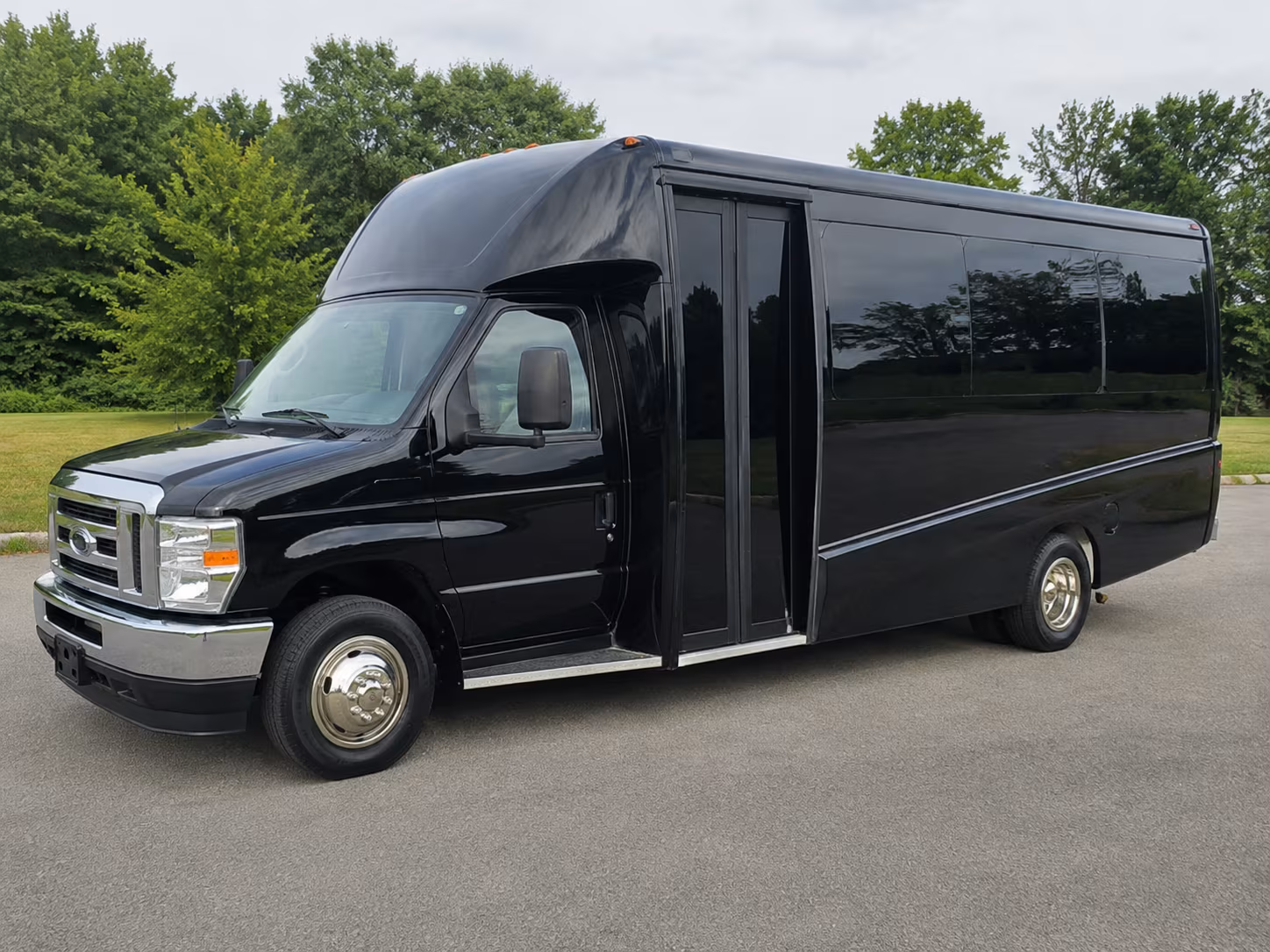 Washington School Event Transportation party bus exterior