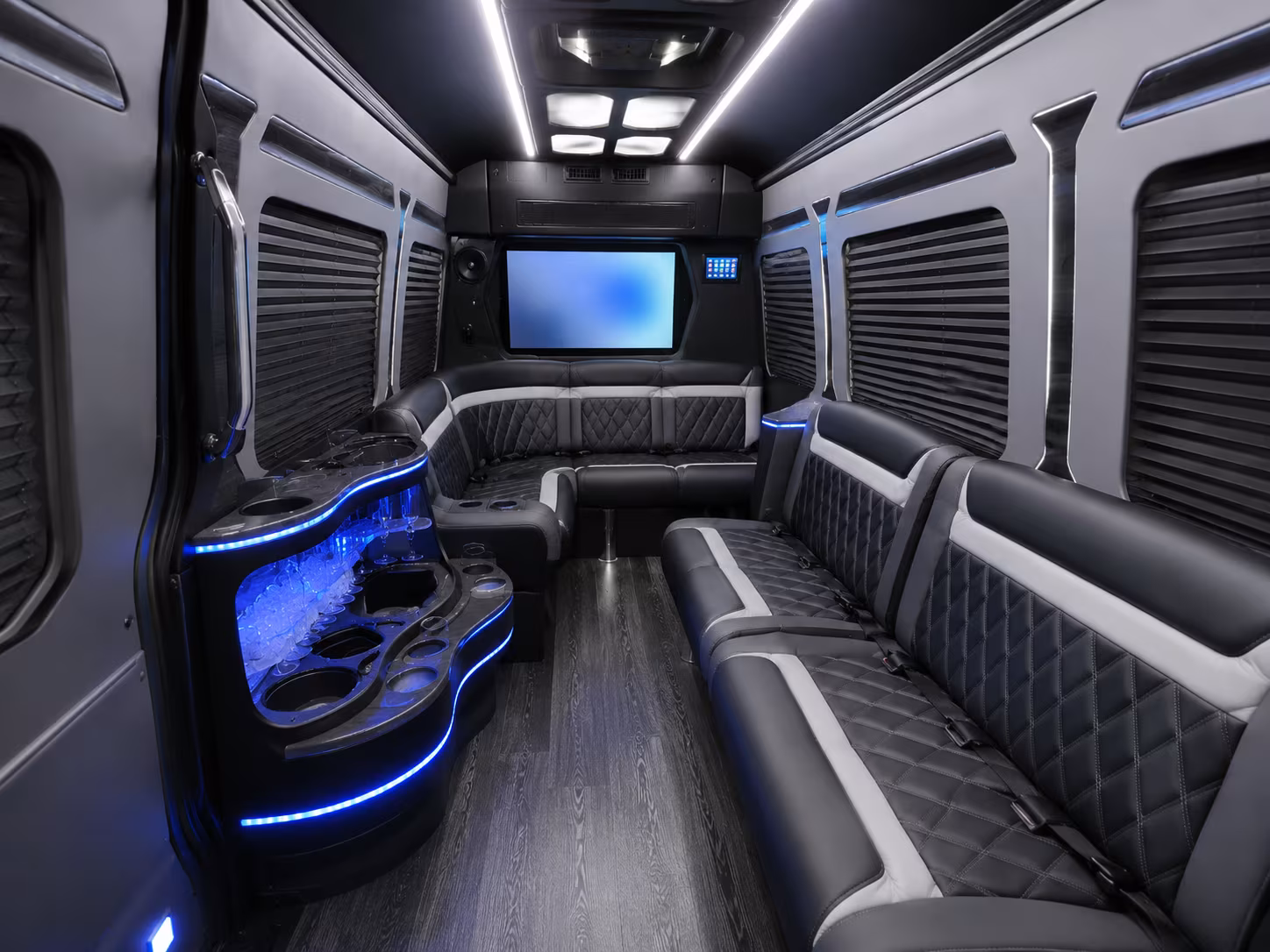 Washington School Event Transportation party bus exterior