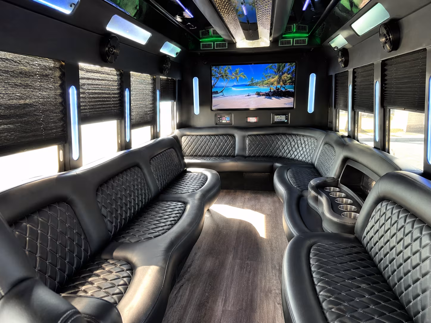 Washington Wedding Transportation party bus exterior