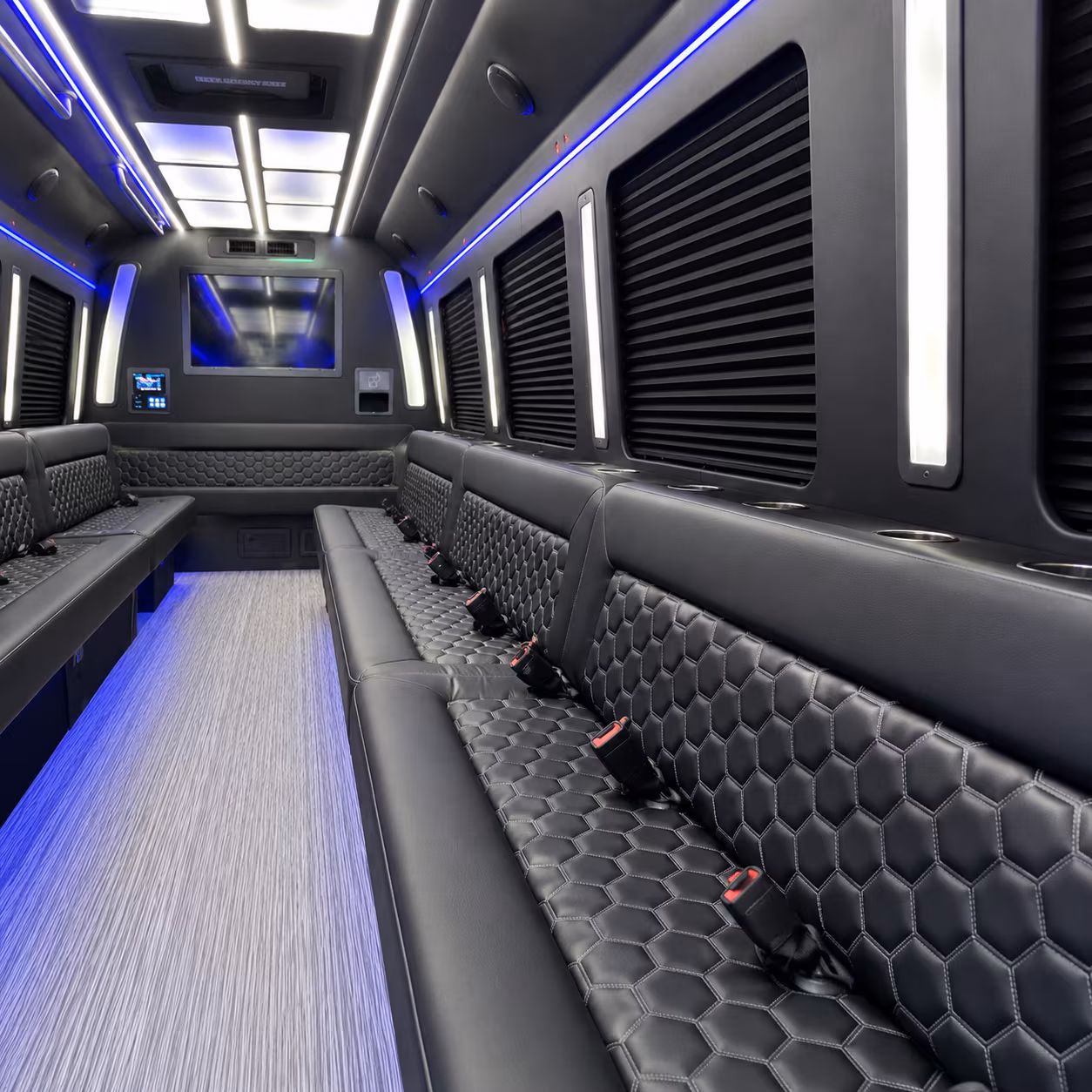 Washington Wedding Transportation party bus exterior